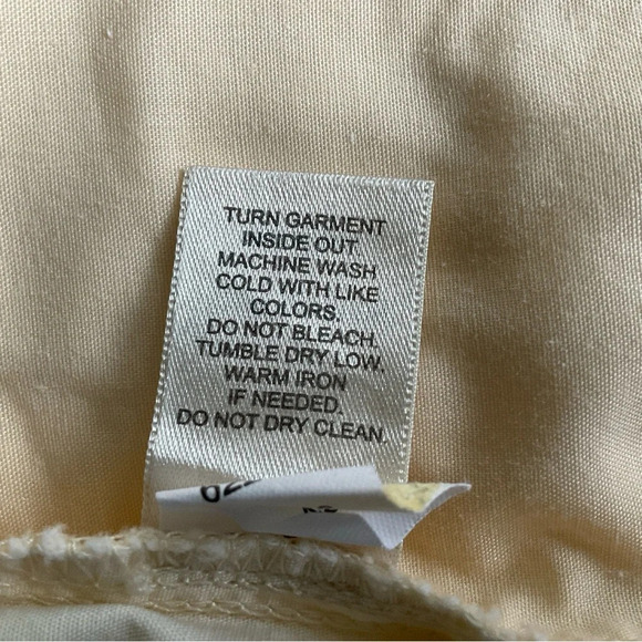 J Jill Shorts Sz 12 Yellow Zip Button Drawstring Pockets Cotton Lightweight - Picture 10 of 11